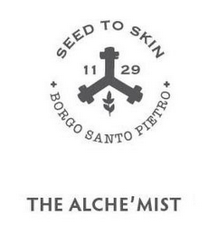 THE ALCHE'MIST SEED TO SKIN + BORGO SANTO PIETRO + 11 29 logo