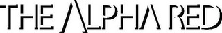 THE ALPHA RED logo