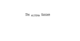 THE ALTEMA SYSTEM logo