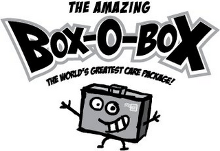 THE AMAZING BOX-O-BOX THE WORLD'S GREATEST CARE PACKAGE! logo