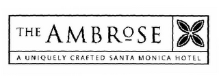 THE AMBROSE A UNIQUELY CRAFTED SANTA MONICA HOTEL logo