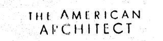 THE AMERICAN ARCHITECT logo