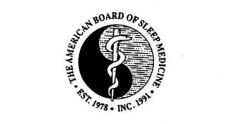 THE AMERICAN BOARD OF SLEEP MEDICINE EST. 1978 INC. 1991 logo