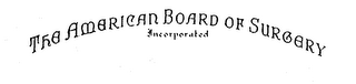 THE AMERICAN BOARD OF SURGERY INCORPORATED logo