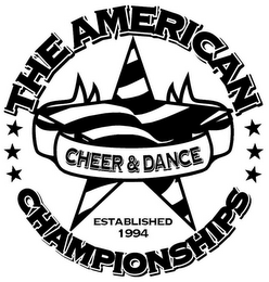 THE AMERICAN CHEER & DANCE CHAMPIONSHIPS ESTABLISHED 1994 logo