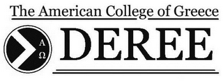 THE AMERICAN COLLEGE OF GREECE DEREE logo