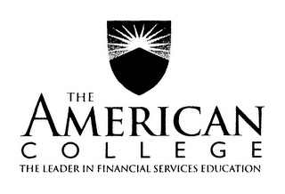 THE AMERICAN COLLEGE THE LEADER IN FINANCIAL SERVICES EDUCATION logo