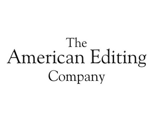 THE AMERICAN EDITING COMPANY logo