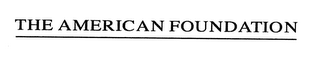 THE AMERICAN FOUNDATION logo