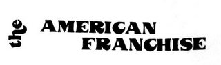 THE AMERICAN FRANCHISE logo