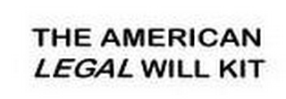 THE AMERICAN LEGAL WILL KIT logo