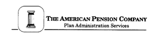 THE AMERICAN PENSION COMPANY PLAN ADMINISTRATION SERVICES logo