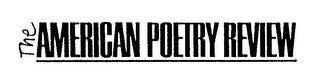 THE AMERICAN POETRY REVIEW logo