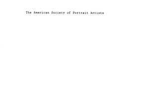 THE AMERICAN SOCIETY OF PORTRAIT ARTISTS logo