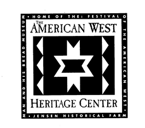 THE AMERICAN WEST HERITAGE CENTER, HOMEOF THE: FESTIVAL OF THE AMERICAN WEST, JENSEN HISTORICAL FARM, MAN AND HIS BREAD MUSEUM logo