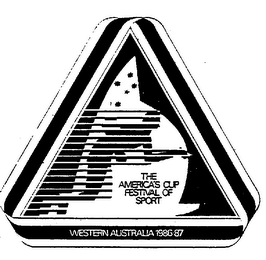 THE AMERICA'S CUP FESTIVAL OF SPORT WESTERN AUSTRALIA 1986-87 logo