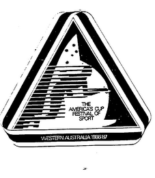 THE AMERICA'S CUP FESTIVAL OF SPORT WESTERN AUSTRALIA 1986-87 logo