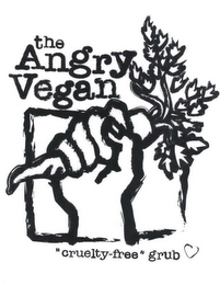 THE ANGRY VEGAN "CRUELTY-FREE" GRUB logo