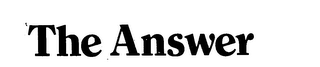THE ANSWER logo