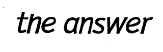 THE ANSWER logo