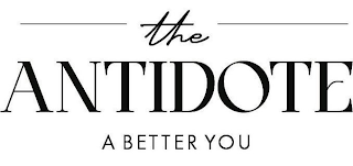 THE ANTIDOTE A BETTER YOU logo