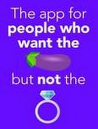 THE APP FOR PEOPLE WHO WANT THE BUT NOT THE logo