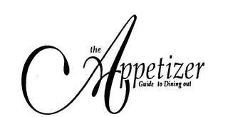 THE APPETIZER GUIDE TO DINING OUT logo