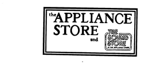 THE APPLIANCE STORE AND THE SOUND STORE AT THE APPLIANCE STORE logo