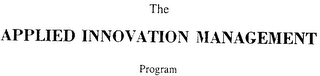 THE APPLIED INNOVATION MANAGEMENT PROGRAM logo