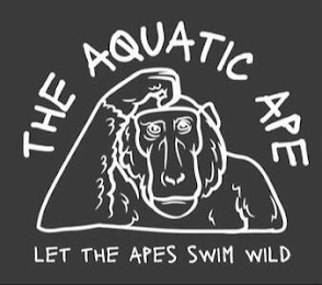 THE AQUATIC APE LET THE APES SWIM WILD logo