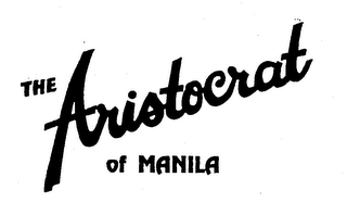 THE ARISTOCRAT OF MANILA logo