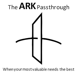 THE ARK PASSTHROUGH WHEN YOUR MOST VALUABLE NEEDS THE BEST logo