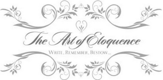 THE ART OF ELOQUENCE WRITE, REMEMBER, BESTOW logo
