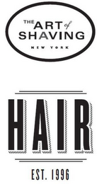 THE ART OF SHAVING NEW YORK HAIR EST. 1996 logo
