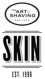THE ART OF SHAVING NEW YORK SKIN EST 1996 logo