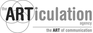 THE ARTICULATION AGENCY THE ART OF COMMUNICATION logo