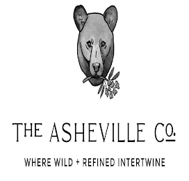 THE ASHEVILLE CO. WHERE WILD + REFINED INTERTWINE logo