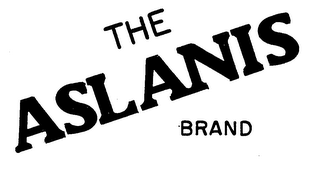 THE ASLANIS BRAND logo