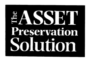 THE ASSET PRESERVATION SOLUTION logo