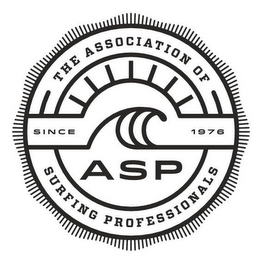 THE ASSOCIATION OF SURFING PROFESSIONALS - ASP - SINCE 1976 logo
