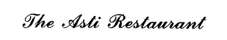 THE ASTI RESTAURANT logo