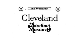THE AUTHENTIC CLEVELAND STADIUM MUSTARD logo