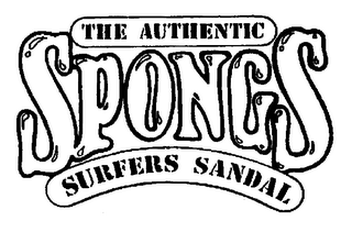 THE AUTHENTIC SPONGS SURFERS SANDAL logo