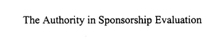 THE AUTHORITY IN SPONSORSHIP EVALUATION logo