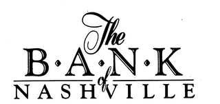 THE B-A-N-K OF NASHVILLE logo