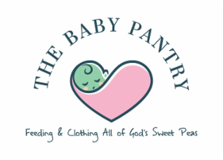 THE BABY PANTRY FEEDING & CLOTHING ALL OF GOD'S SWEET PEAS logo