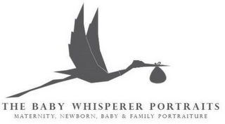 THE BABY WHISPERER PORTRAITS MATERNITY, NEWBORN, BABY & FAMILY PORTRAITURE logo