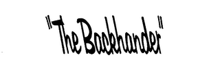 "THE BACKHANDER" logo