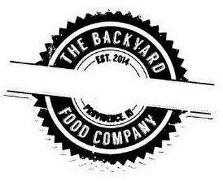 THE BACKYARD FOOD COMPANY EST. 2014 PROVIDENCE, RI logo
