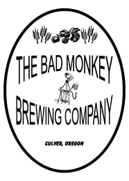 THE BAD MONKEY BREWING COMPANY CULVER, OREGON logo
